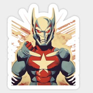 Ultraman Strong Super Hero Propaganda Retro Sticker